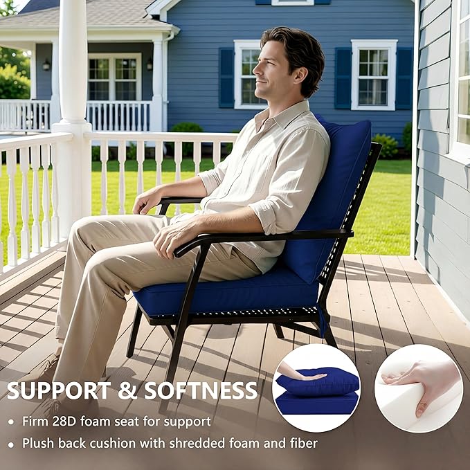 22x22 Inch Patio Chair Cushion - Image 4