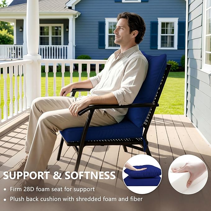 24x24 Inch Outdoor Chair Cushion - Image 4