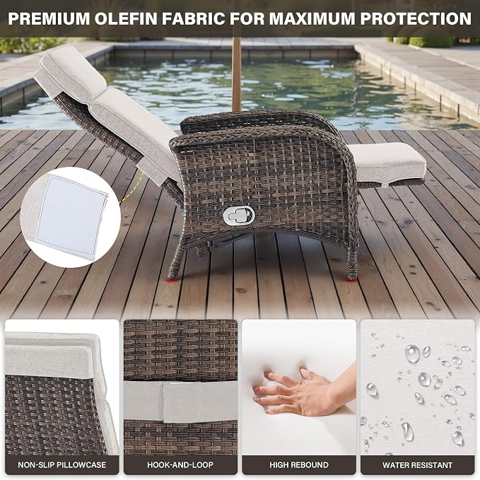 Belord 7 Piece Wicker Patio Furniture Set - Image 7