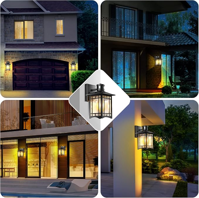 Motion Sensor Outdoor Lights, Dusk to Dawn Light Fixture, Front Porch Light - Image 7