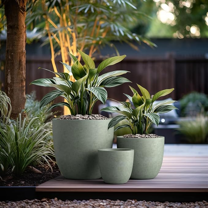 Kante 18", Outdoor Indoor Large Planter Pots - Image 6