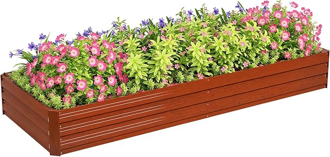 Outsunny Galvanized Raised Garden Bed, by Outsunny