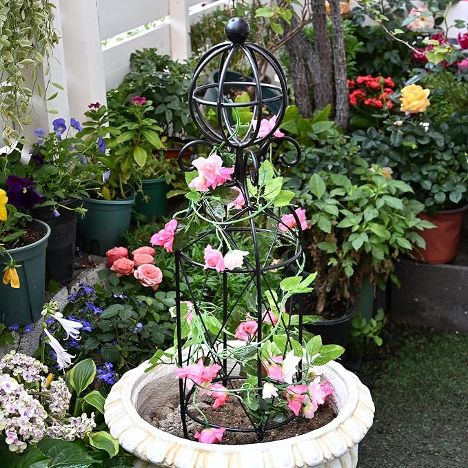 Garden Obelisk Trellis for Climbing Plants - Image 5