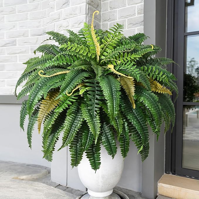 MARTINE MALL 48 inch Fake Ferns Artificial Ferns by MARTINEMALL