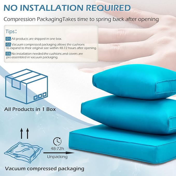 HOMREST Outdoor Replacement Cushions - Image 4