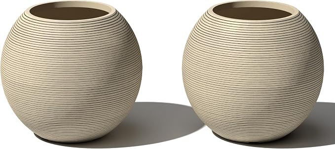 Veradek Strata Series Sphere Round Planter by VeradekOutdoor