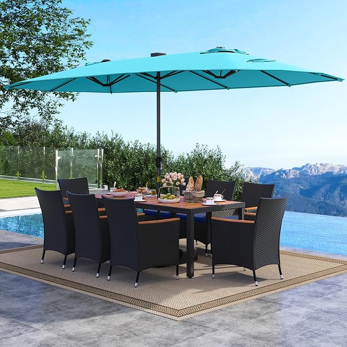 Tangkula 11 Pieces Patio Dining Set - Image 4