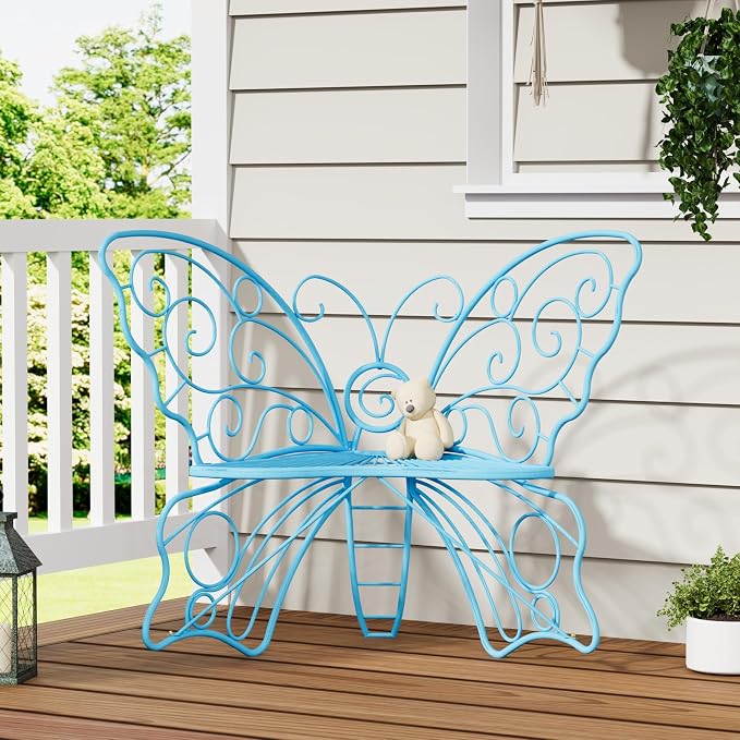 36 Inch Outdoor Bench, Cute Garden Bench by Decoccino