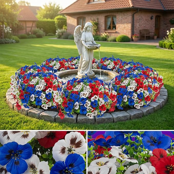 36 Pcs Artificial Fake Pansy Flowers - Image 5