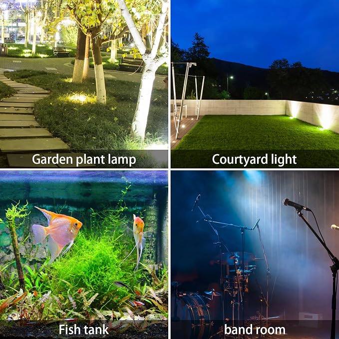 AVEKI Solar Pond Spotlights, 12 LED Solar Underwater Lights - Image 4
