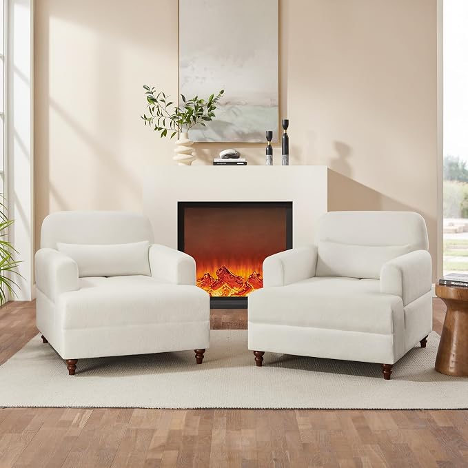 Oversized Chaise Lounge Accent Chair, Cloud Fluffy Chaise Sofa Recliner - Image 7