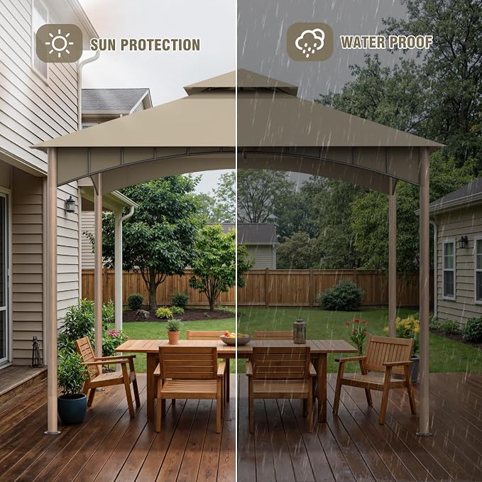 Patio Gazebo 10x10, Outdoor Gazebos, Heavy Duty Gazebo Soft Top Gazebos - Image 3