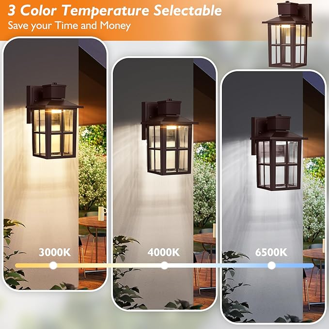 Brightever Outdoor Wall Light Fixture, LED Exterior Wall Lantern Waterproof - Image 4