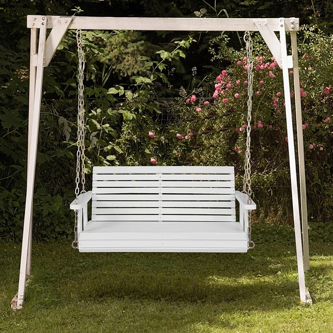 Giantex Wooden Porch Swing 2 Seat - Image 8