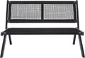 SAFAVIEH Outdoor Collection Kobina Black Acacia Wood/Black Rope Foldable Bench by SAFAVIEH