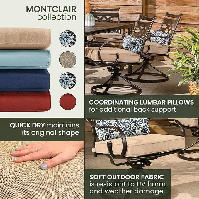 Hanover Montclair 5-Piece Patio Dining Set - Image 10