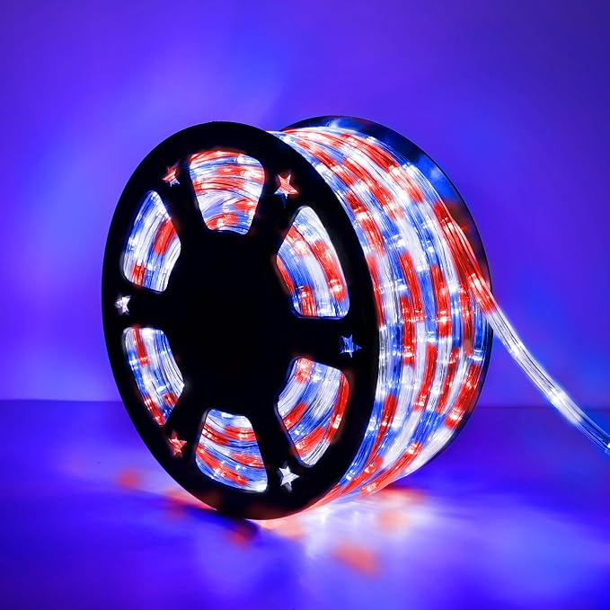 50ft LED Rope Lights Outdoor, 360 LED Connectable & Flexible Tube Lights by Jnaurb