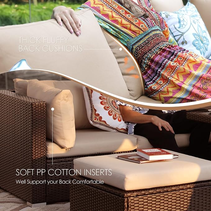 NICESOUL 11 Piece Outdoor Furniture Set - Image 8