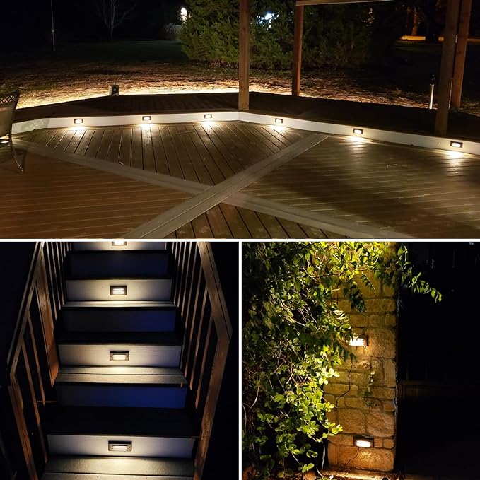 SUNVIE LED Low Voltage Step Lights 3000k Step Light Outdoor 5W Low Voltage Deck - Image 5