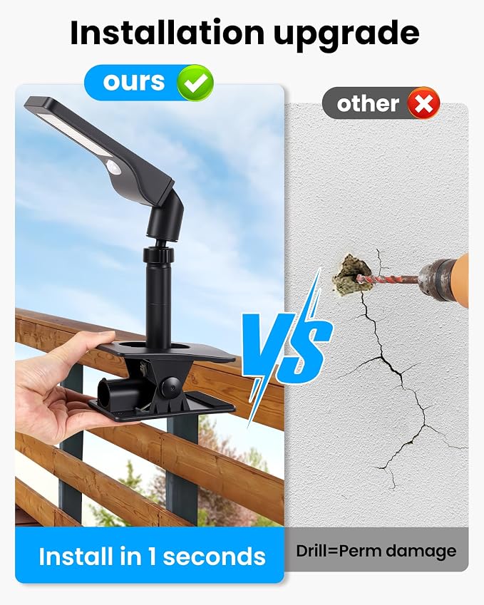 Clip on Solar Lights for Fence, 1-Second Install Solar Fence Lights Outdoor - Image 5