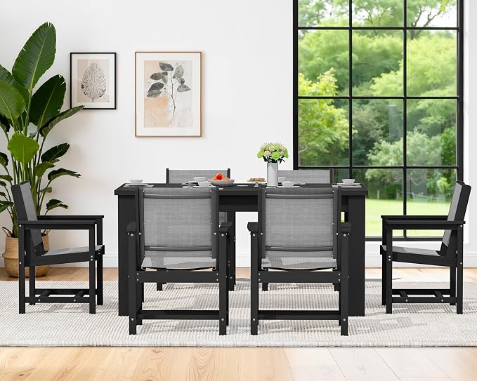 SERWALL 10 Piece Outdoor Dining Table Sets - Image 8