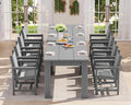 SERWALL 10 Piece Outdoor Dining Table Sets by SERWALL