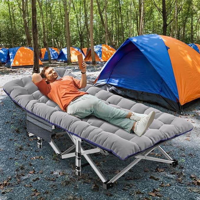 ABORON 2PK XXL Camping Cot for Adults 900LBS - Image 6
