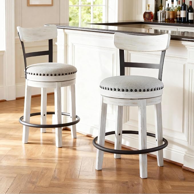 Signature Design by Ashley Valebeck | Modern Swivel 24.5" Counter Height - Image 2