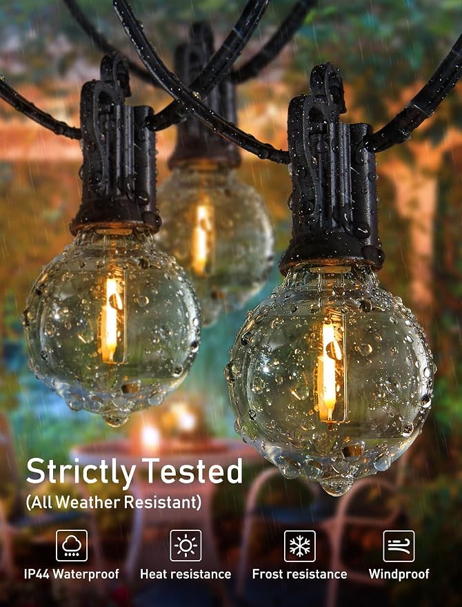 Brightown LED Outdoor String Lights Patio Lights 100FT - Image 3