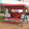 3 Seat Outdoor Porch Patio Swing by zzw