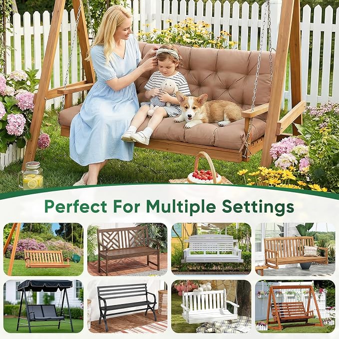 Porch Swing Cushions, Waterproof Swing Cushion - Image 3