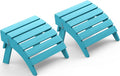 SERWALL Folding Adirondack Ottoman Set of 2, Adirondack Footrest Without by SERWALL