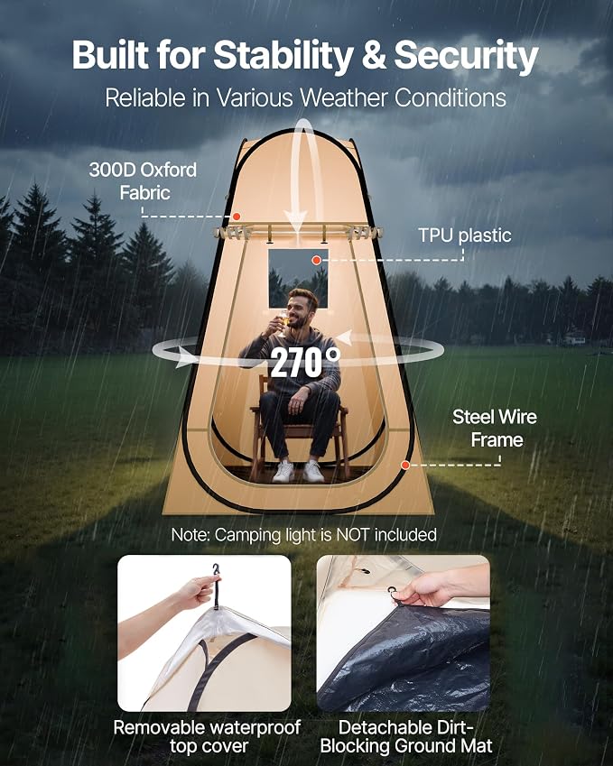 VEVOR Pop up Sports Tent, 8 Sizes Optional Clear Bubble Tent - Image 3