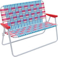 Camp & GO 16.5" High Seat Outdoor Double Wide Loveseat Web Folding Chair by CAMPGO