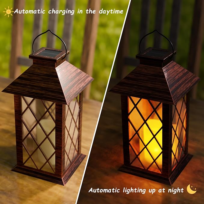 Outdoor Solar Lanterns, Waterproof Hanging Lantern - Image 4