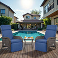 Belord Versatile Outdoor Recliner Chair Set of 3 by Belord