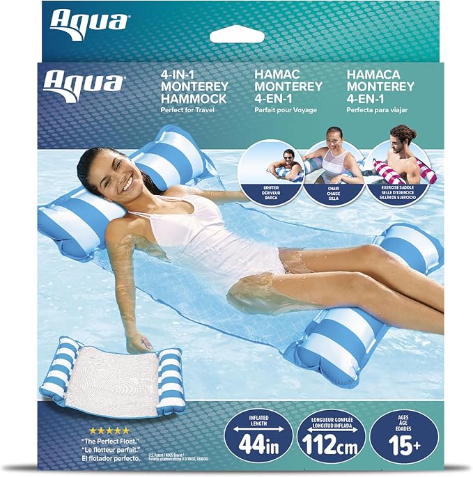 Aqua Original 4-in-1 Monterey Hammock Pool Float & Water Hammock – Multi-Purpose - Image 2