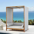 Scott Living Outdoor Acacia Wood Daybed by ScottLivingbyDrewJonathan