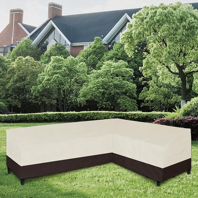 Easy-Going Patio L-Shaped Sectional Sofa Cover, Waterproof Outdoor Sectional - Image 2