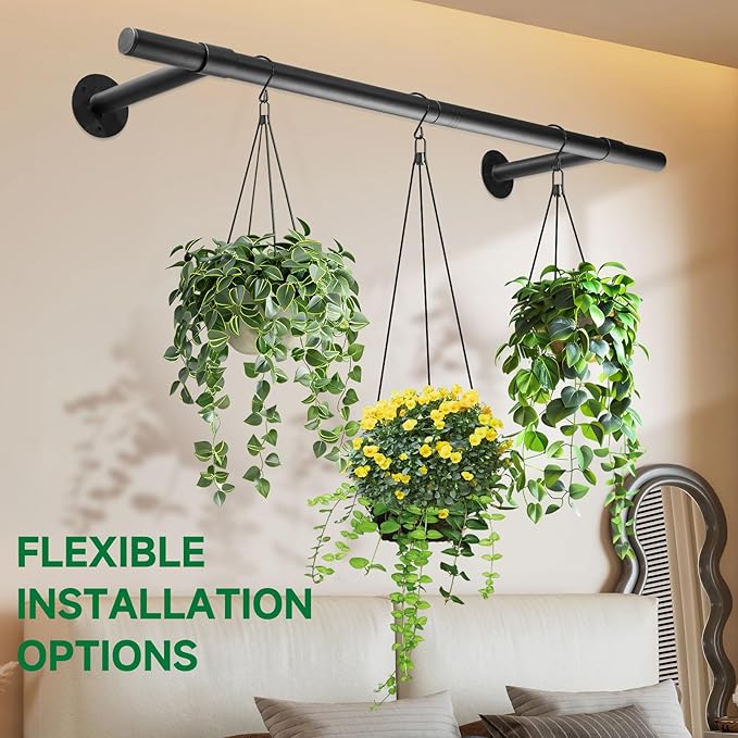 2 pcs Hanging Planters Rod, Plant Hanger Indoor - Image 7