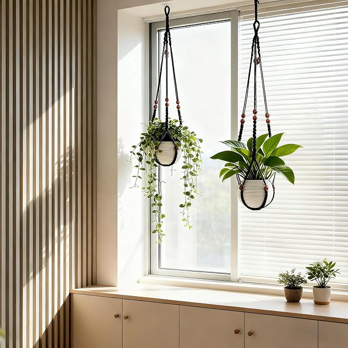 35 Inch Macrame Plant Hanger, Large - Image 3