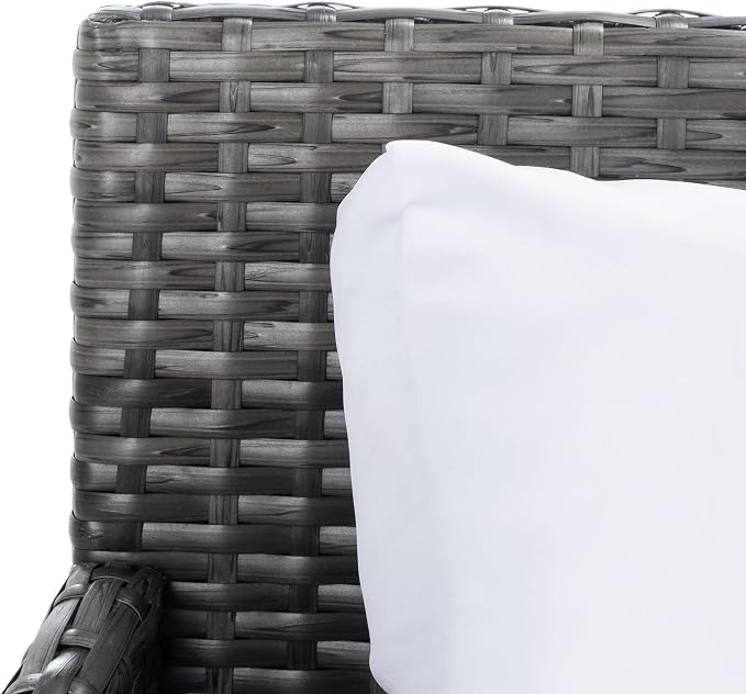 Safavieh Outdoor Collection Cadeo Grey Brown/White Cushion Daybed PAT7500C - Image 13