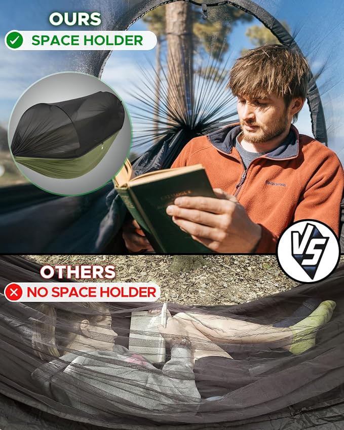 Sunyear Camping Hammock with Net - Image 4