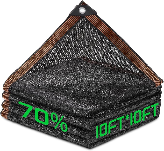 70% Shade Cloth, HDPE Mesh Tarp by Homiton