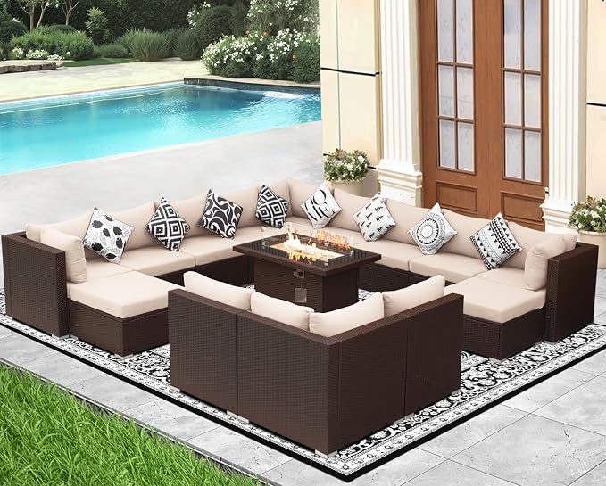 NICESOUL 15 Piece Outdoor Sectional - Image 3