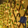suddus Solar Fairy Lights, 33ft 100 Led Pothos Leaf Solar String Lights Outdoor by SUDDUS