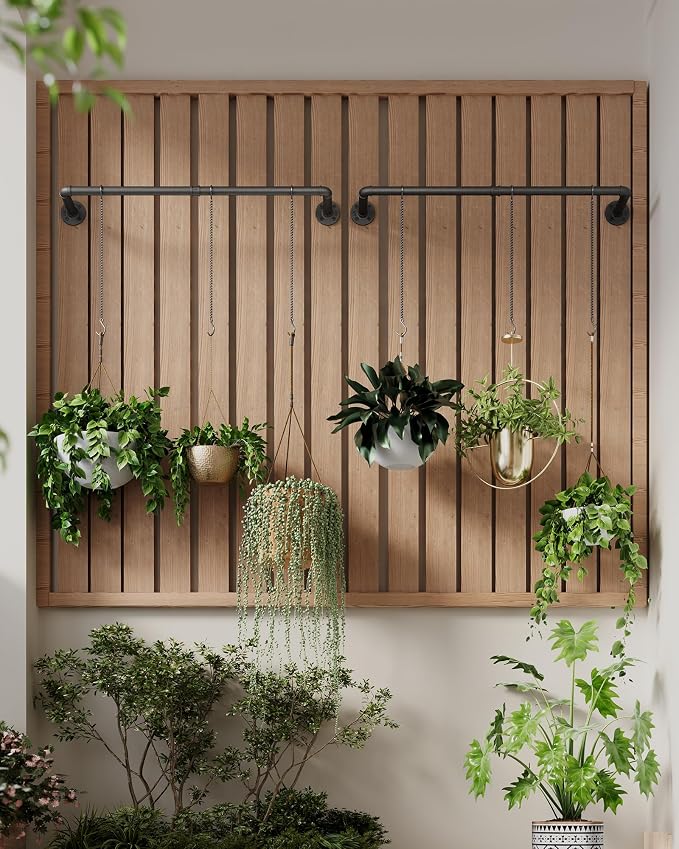 Plant Haning Rod, 2 Pack Hanging Planters - Image 2