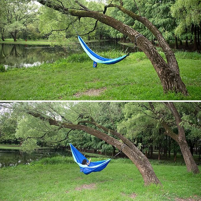 Camping Hammock, Super Lightweight Portable Parachute Hammock - Image 7