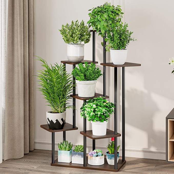 AZERPIAN Plant Stand 7 Tier Indoor Metal Flower Shelf - Image 2