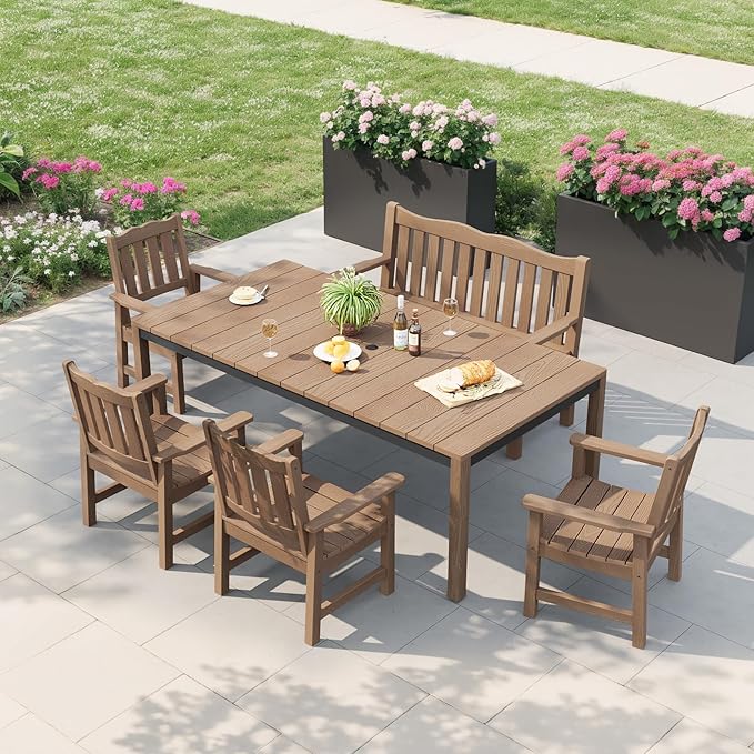 Stoog All-Weather Outdoor Bench, 2-Person Poly Lumber Garden Bench - Image 8